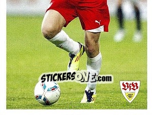 Cromo Pavel Pogrebnyak im Spiel - Vfb Stuttgart 2011-2012 - Panini