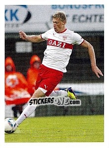 Cromo Pavel Pogrebnyak im Spiel - Vfb Stuttgart 2011-2012 - Panini