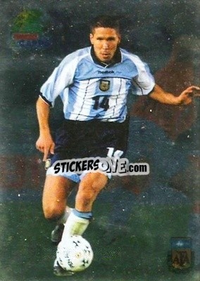 Cromo Diego Simeone - Las Selecciones Mundialistas 2002 - Bimbo