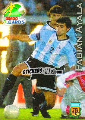Cromo Fabian Ayala - Las Selecciones Mundialistas 2002 - Bimbo