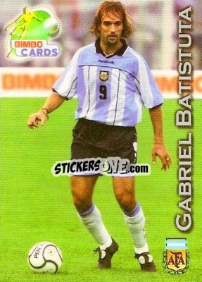 Cromo Gabriel Batistuta - Las Selecciones Mundialistas 2002 - Bimbo