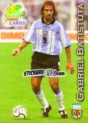 Sticker Gabriel Batistuta - Las Selecciones Mundialistas 2002 n. 10 - Bimbo