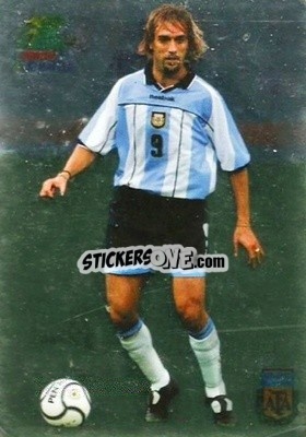 Sticker Gabriel Batistuta - Las Selecciones Mundialistas 2002 - Bimbo