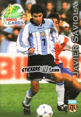 Cromo Javier Saviola - Las Selecciones Mundialistas 2002 - Bimbo