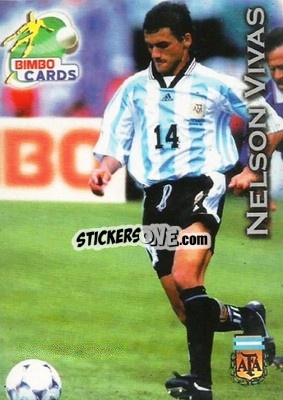 Cromo Nelson Vivas - Las Selecciones Mundialistas 2002 - Bimbo