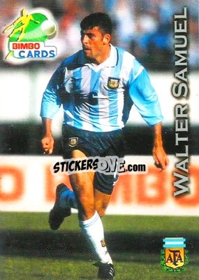 Cromo Walter Samuel - Las Selecciones Mundialistas 2002 - Bimbo