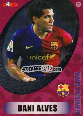 Sticker Dani Alves - Superstars 2008-2011 n. 72 - BOING
