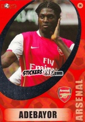 Sticker Emmanuel Adebayor - Superstars 2008-2011 n. 14 - BOING