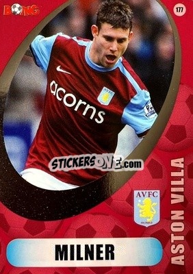 Sticker James Milner - Superstars 2008-2011 n. 177 - BOING