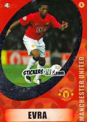 Sticker Patrice Evra - Superstars 2008-2011 n. 3 - BOING