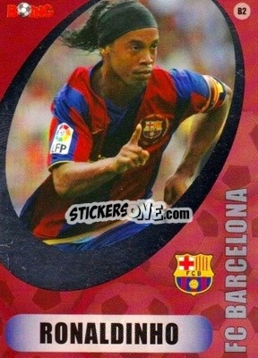 Sticker Ronaldinho - Superstars 2008-2011 n. B2 - BOING