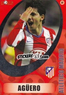 Sticker Sergio Agüero - Superstars 2008-2011 n. 37 - BOING