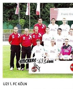 Sticker U21 1.Fc Köln - Fc Köln 2011-2012 n. 73 - Panini