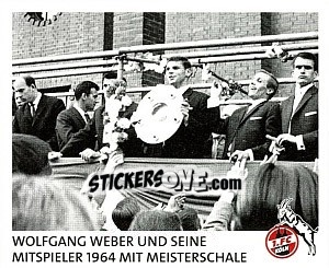 Sticker Wolfgang Weber, 1964 - Fc Köln 2011-2012 - Panini