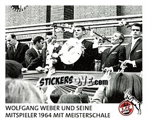 Sticker Wolfgang Weber, 1964 - Fc Köln 2011-2012 n. 153 - Panini