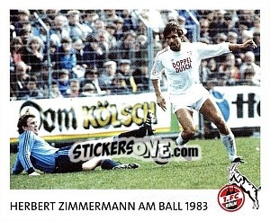 Sticker Herbert Zimmermann Am Ball 1983