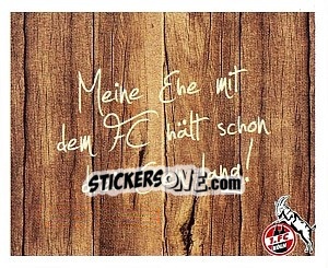 Sticker Meine Ehe Mit Dem Fc ... - Fc Köln 2011-2012 n. 170 - Panini