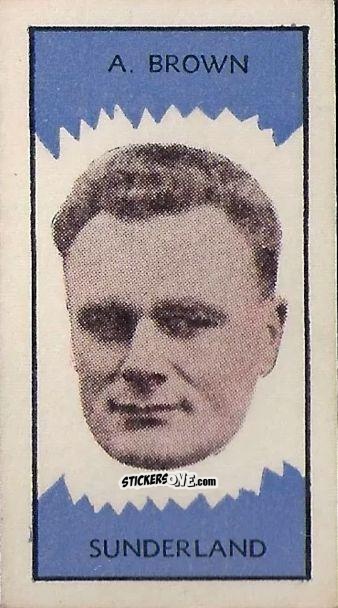 Figurina Alan Brown - Football Club Managers 1959 n. 18 - Clevedon Confectionery
