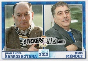 Sticker Juan Ángel Barros Botana / Jesús Méndez - R.C. Deportivo 2011-2012 - Panini