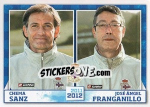 Sticker Chema Sanz / Jose Ángel Franganillo - R.C. Deportivo 2011-2012 - Panini