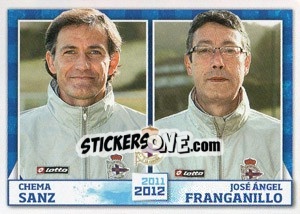 Cromo Chema Sanz / Jose Ángel Franganillo - R.C. Deportivo 2011-2012 - Panini