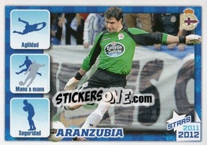 Sticker Aranzubia Stars 2011-2012 - R.C. Deportivo 2011-2012 n. 25 - Panini