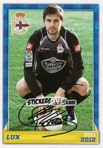 Sticker Lux (autógrafo) - R.C. Deportivo 2011-2012 n. 29 - Panini