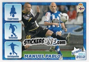 Sticker Manuel Pablo Stars 2011-2012 - R.C. Deportivo 2011-2012 n. 37 - Panini