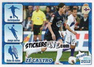 Figurina Zé Castro Stars 2011-2012 - R.C. Deportivo 2011-2012 - Panini