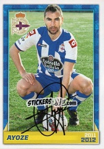 Cromo Ayoze (autógrafo) - R.C. Deportivo 2011-2012 - Panini