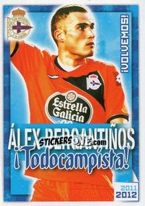 Sticker Álex Bergantiños !Todocampista! - R.C. Deportivo 2011-2012 n. 90 - Panini