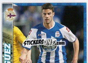 Cromo Juan Domínguez en movimiento - R.C. Deportivo 2011-2012 - Panini