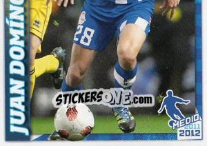 Sticker Juan Domínguez en movimiento - R.C. Deportivo 2011-2012 n. 100 - Panini