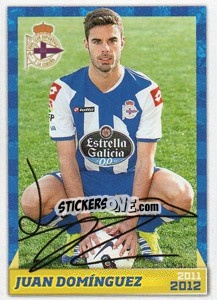 Sticker Juan Domínguez (autógrafo) - R.C. Deportivo 2011-2012 - Panini