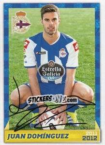 Figurina Juan Domínguez (autógrafo) - R.C. Deportivo 2011-2012 - Panini