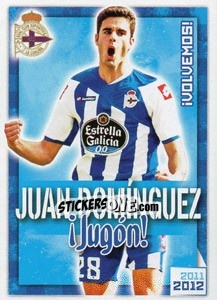 Cromo Juan Domínguez !Jugón! - R.C. Deportivo 2011-2012 - Panini