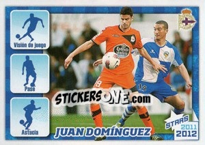 Cromo Juan Domínguez Stars 2011-2012 - R.C. Deportivo 2011-2012 - Panini