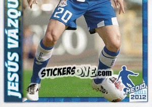 Figurina Jesús Vázquez en movimiento - R.C. Deportivo 2011-2012 n. 106 - Panini