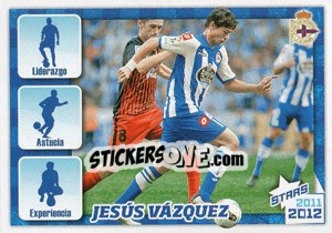 Cromo Jesús Vázquez Stars 2011-2012 - R.C. Deportivo 2011-2012 n. 109 - Panini