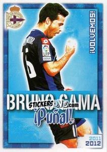 Figurina Bruno Gama !Puñal! - R.C. Deportivo 2011-2012 - Panini