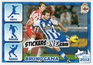 Sticker Bruno Gama Stars 2011-2012 - R.C. Deportivo 2011-2012 n. 115 - Panini