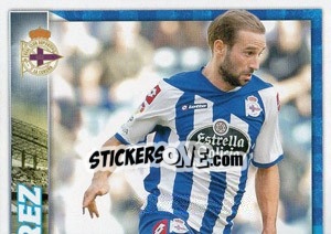 Cromo Pablo Álvarez en movimiento - R.C. Deportivo 2011-2012 - Panini