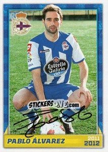 Figurina Pablo Álvarez (autógrafo) - R.C. Deportivo 2011-2012 - Panini