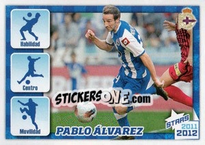 Cromo Pablo Álvarez Stars 2011-2012 - R.C. Deportivo 2011-2012 - Panini