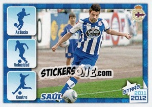 Sticker Saúl Stars 2011-2012 - R.C. Deportivo 2011-2012 n. 127 - Panini
