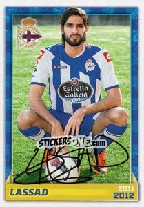 Cromo Lassad (autógrafo) - R.C. Deportivo 2011-2012 n. 155 - Panini