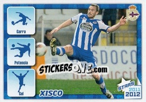 Cromo Xisco Stars 2011-2012 - R.C. Deportivo 2011-2012 - Panini