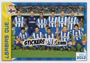 Sticker ... Con 41 Participaciones En Primera División... - R.C. Deportivo 2011-2012 n. 204 - Panini