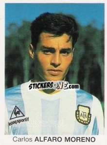 Cromo Carlos Alfaro Moreno - Mundial De Futbol Itália 90 n. 41 - Disvenda