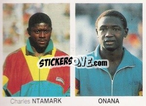 Sticker Charles Ntamark / Onana - Mundial De Futbol Itália 90 n. 164 - Disvenda